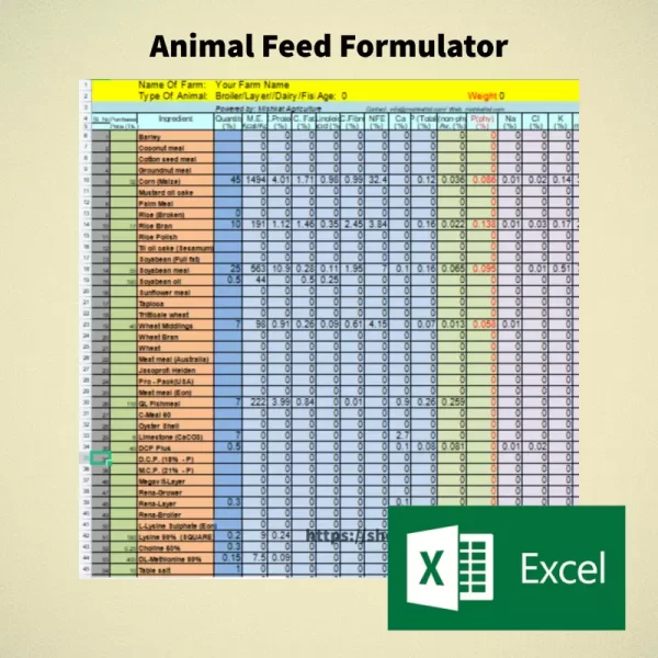 ফিড ফর্মুলেটর (Animal feed formulator)